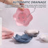 Counter, (4 Pack, Silicone Soap Dishes with Draining. Bathroom Bar Soap Holder for Shower. Soap Tray for Kitchen Sink.