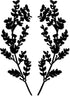 CREATCABIN Metal Tree Leaf Wall Decor, Double Black Wrought Iron Scroll Sculpture Leaf Hanging Decor