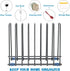 Stainless Stand for Reusable Storage Bags, Drying Rack Holder, Reusable Storage Bags Rack for Makeup Brush, Books
