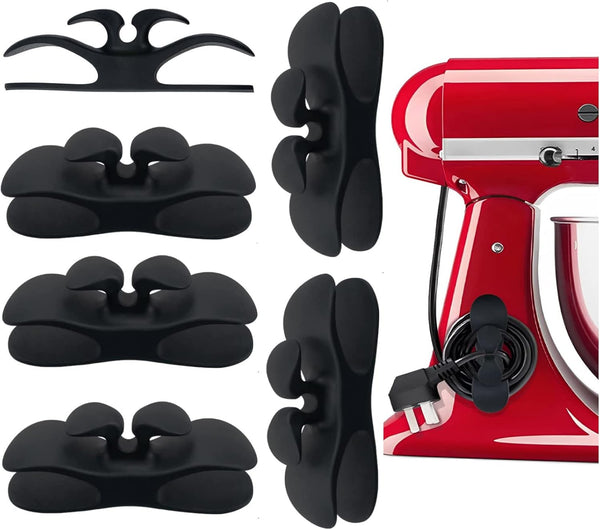 Cord Organizer for Appliances, 6 Pcs Cord Wrappers with Super Sticky Adhesive for Kitchen Appliances