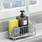 Kitchen Countertop Sponge Holder, SUS 304 Stainless Steel Dish Soap Organizer, Basket for Cleaning Tools, Sink Brush