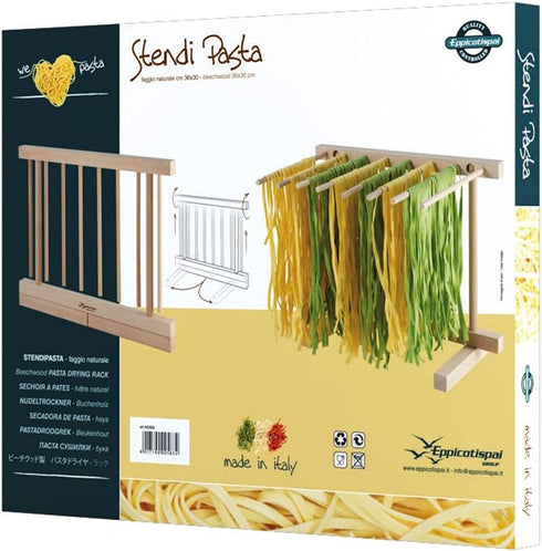 Eppicotispai EP 102 Natural Beechwood Collapsible Pasta Drying Rack