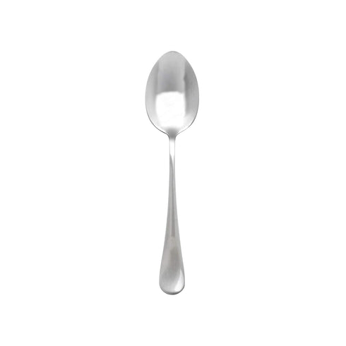 FSE SLTE104 Dessert Spoon, 7.17", simple line-trimmed handle, 18/0 stainless steel, Pack of 12