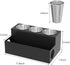 NIUBEE Hair Tool Organizer, Black Acrylic Blow Dryer and Styling Organizer, Bathroom Countertop Storage Stand