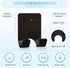 VIS'V Shower Wall Razor Holder - Metal Adhesive Hooks for His and Hers, Waterproof, 2 Pcs