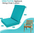 idee-home Outdoor Patio Dining Chair Cushion, High Back Density Foam Chair Cushions Seat with Removable Cover