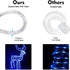 Brizled 18ft Blue Rope Lights, 216 LED Waterproof Connectable Light for Indoor/Outdoor Christmas Lighting