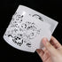 Kissbuty Wedding Cake Stencil Template, 5 Pcs Plastic Spray Floral Cake Decorating Tools (Diamond Quilted Grid Texture)