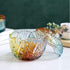 Danmu Colorful Glass Storage Jar with Lid, Candy & Cookie Jar, Jewelry Box, Buffet & Biscuit Containers (260ml)