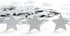MOWO Glitter Star Confetti Wedding Party Decor, 1.2’’ Diameter, Silver Glitter, 200pc