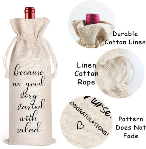 LANBAIHE Wine Gifts Bag for Housewarming, Wedding, Birthday, Retirement, Engagement, New Job Gifts
