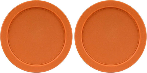 Replacement Lid for Pyrex 6" Storage Plastic Cover, 4 Cup Bowl 7201-PC Orange (2-Pack)