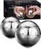Whiskey Balls Reusable Stainless Steel Metal Ice Sphere Cubes, Beverage Chilling Rocks for Red Wine, Bar Beer, Scotch,