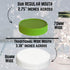 JARMING COLLECTIONS 24 oz Mason Jars with Lids & Bands - BPA Free Plastic Storage Lids - Set of 2 Regular Mouth Jars
