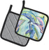 Caroline's Treasures 8548PTHD Dolphin Pair of Pot Holders, Kitchen Heat Resistant, 7 1/2 x 7 1/2