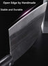 Dream Reach Forging Serbian Chef Knife - Full Tang High Carbon Clad Steel Almasi Butcher Cleaver with Leather Sheath