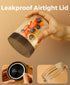 8 Pack 16oz 10oz and Overnight Oats Containers with Lids, Glass Mason Jars with Acacia Wood Airtight Lids, Wide Mouth