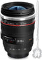 Camera Lens Coffee Mugs, Stainless Steel Lens Cups with Four Leaf Clover Spoon, Novelty Gifts for Photographers