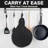 WITSTEP Cast Iron Skillet Bag, Waterproof Storage for 8/10/12 In Skillets, Heavy Duty Travel Bag