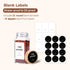 4 oz 6Pcs Set, ComSaf Glass Spice Jars with Label, Empty Spice Containers with Bamboo Lids, Square Seasoning Containers