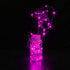 CYLAPEX 6 Pack Pink Fairy Lights, Battery Operated LED Starry String Lights, 3.3ft, 20 LEDs Silvery Copper Wire