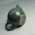 Porcelain Teapot, 12oz Small Tea Pot, Chinese Tradition Ceramic Tea Kettle, Ice Crack Glaze (Green)