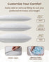 20"x54" ZonLi Body Pillows for Adults, Quilted Long Pillow for Bed, Body Pillow with Removable Cotton Cover