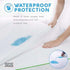 King Size Cooling Waterproof Mattress Protector Pad Cover - Breathable Fitted Sheet Style