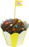 AllyDrew Standard Size Striped Cupcake Wrappers, Set of 20, Yellow