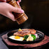 ouktor Set, (5.5inch) Salt and Pepper Grinders Manual Wooden Salt and Pepper Mills Shakers, Ceramic Rotor with Strong