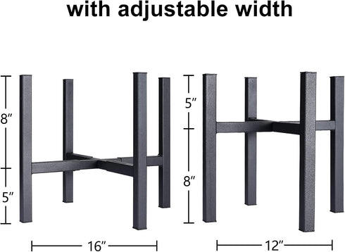 10-12 Inch 14 Inch 16 Inch 1 Pack. Metal Plant Stand for Large Plants, Adjustable Width Fits Pot,Outdoor Plant Stands