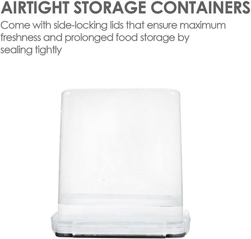 Vtopmart Food Storage Containers 2.5L / 84.5oz, 4 Pieces BPA Free Airtight Containers for Flour, Sugar, with Measuring