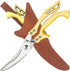 ANDONG Heavy Duty Kitchen Poultry Shears with Serrated Edge, Spring Loaded Kitchen Scissors, Professional Chicken