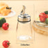 LIFHUB 6OZ Glass Oil Dispenser Bottle with Stainless Steel Spout, Automatic Opening Lid, for Cooking Oil, Vinegar