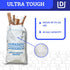 40-Gallon Pack 16 DURASACK Contractor Bags Heavy Duty Reusable White Woven Polypropylene Contractor Garbage Bags