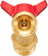 RouLiPouLi 3/4" 3/4" 1/4 2pcs(3/4" Outdoor Garden Hose Faucet Ball Valve Hose Bibb Shut Off Valve Male NPT x Male GHT