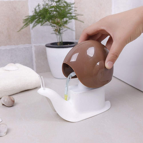 3 3 PCS Cartoon Snail Shape Liquid Soap Shampoo Dispensers Storage Box Case Containers,Pump Press Push-Type,Liquid