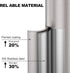 Stain Nickel Toilet Brush and HolderExtra Long Handled Toilet Brush for BathroomStainless Steel Heavy Duty Toilet Bowl