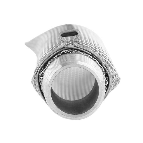 Fdit 304 Grade Stainless Steel Mesh Filter, 12inch/6inch Beer Brew Hop Strainer Tool for Mash Tun 1/2"(6inch)