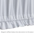 PANOVOUS Small Door Window Curtains, Blackout French Door Curtain Panel for Privacy, 25x40 Inch Greyish White