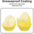 uxcell 100 Pcs Yellow Cupcake Liners, Standard Greaseproof Muffins Paper Baking Cups Wrappers