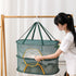 WALLBIG 2Pack 4Layer Foldable Mesh Drying Rack, Zipper Hanging Rack for Herbs, Indoor/Outdoor (Green)