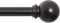 Kenney Chelsea Ball End Window Curtain Rod, Adjustable 28 to 48 Inches, Extendable Set, Black