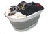 SAMMART 28L (7.4 gallon) Collapsible Plastic Laundry Basket-Oval Tub/Basket - Portable Washing Tub, Water capacity: 22L