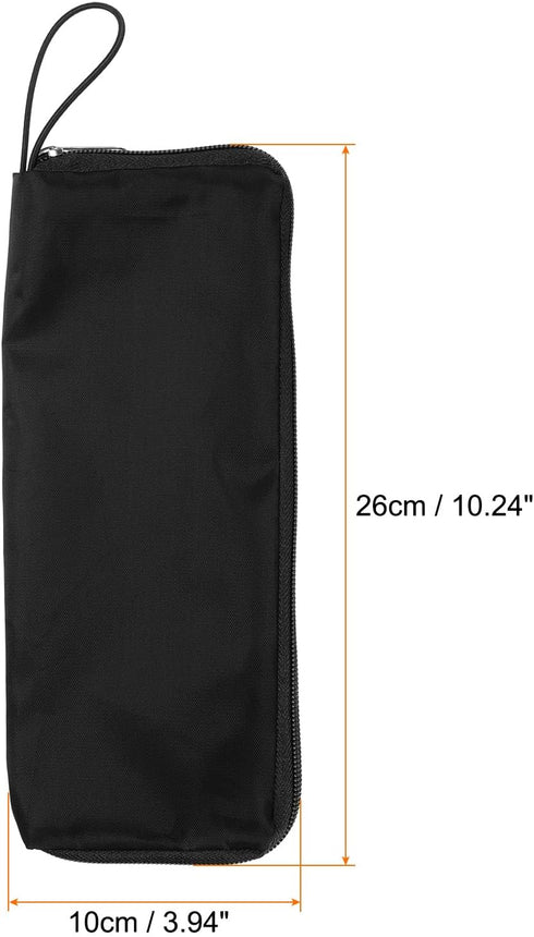 Wet Umbrellas Bag 10.24"x4" Superfine Fiber Reversible Umbrellas Sleeve Cover Portable Waterproof Case for Storage Carry Travel Home Outdoor, Black