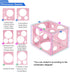 Worown 18 Holes Large Collapsible Pink Plastic Balloon Sizer Box, 1-12 Inch Measurement Tools for Balloon Decorations