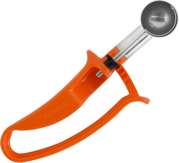 Zeroll 2100 Universal Standard Length EZ Disher Food Portion Control Scoop, 1 3/26-Inch, Orange | Dishwasher Safe