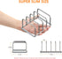 Cutting Board Holder Stand, Cutting Board Storage Rack, Cutting Board Organizer, 304 Stainless Steel Cutting Board Holder, Cookie Sheets Organizer (1.0 Inch Width Slots) by KORRTFID