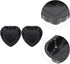 Yardwe 2pcs Round Nonstick Baking Metal Heart Shape Cake Pans for Fondant, Cookie, Chocolate, Cupcake