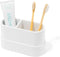 Yew Design Matte White Large Toothbrush and Toothpaste Holder and Cup for